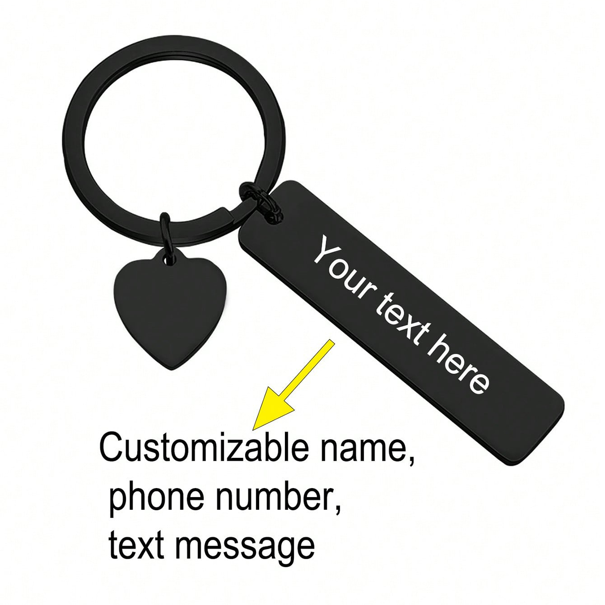 Aangepaste tekst sleutelhanger - Initial Ring Custom recensie en prijs