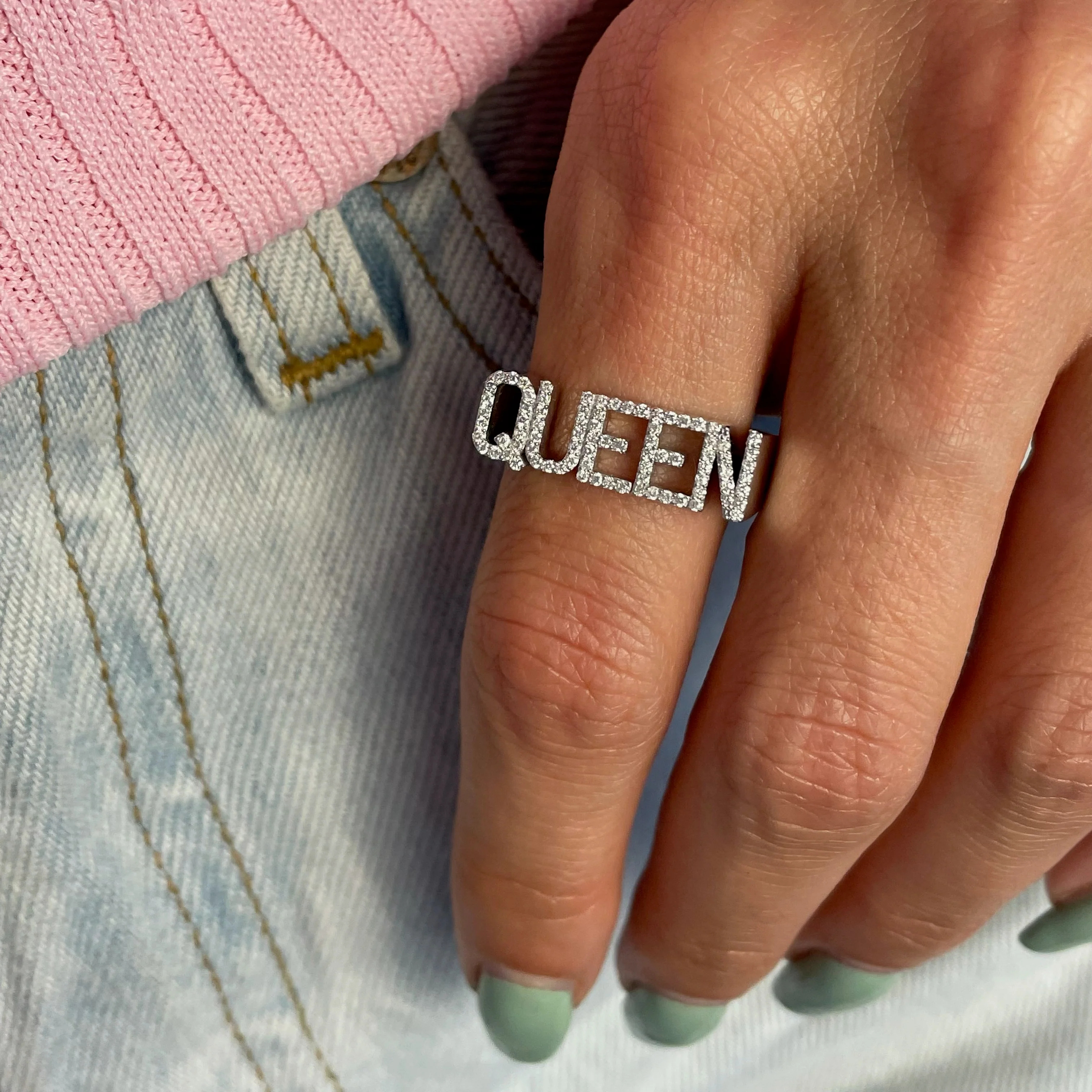 3D Naam Ring Aangepaste Diaman - Initial Ring Custom recensie en prijs