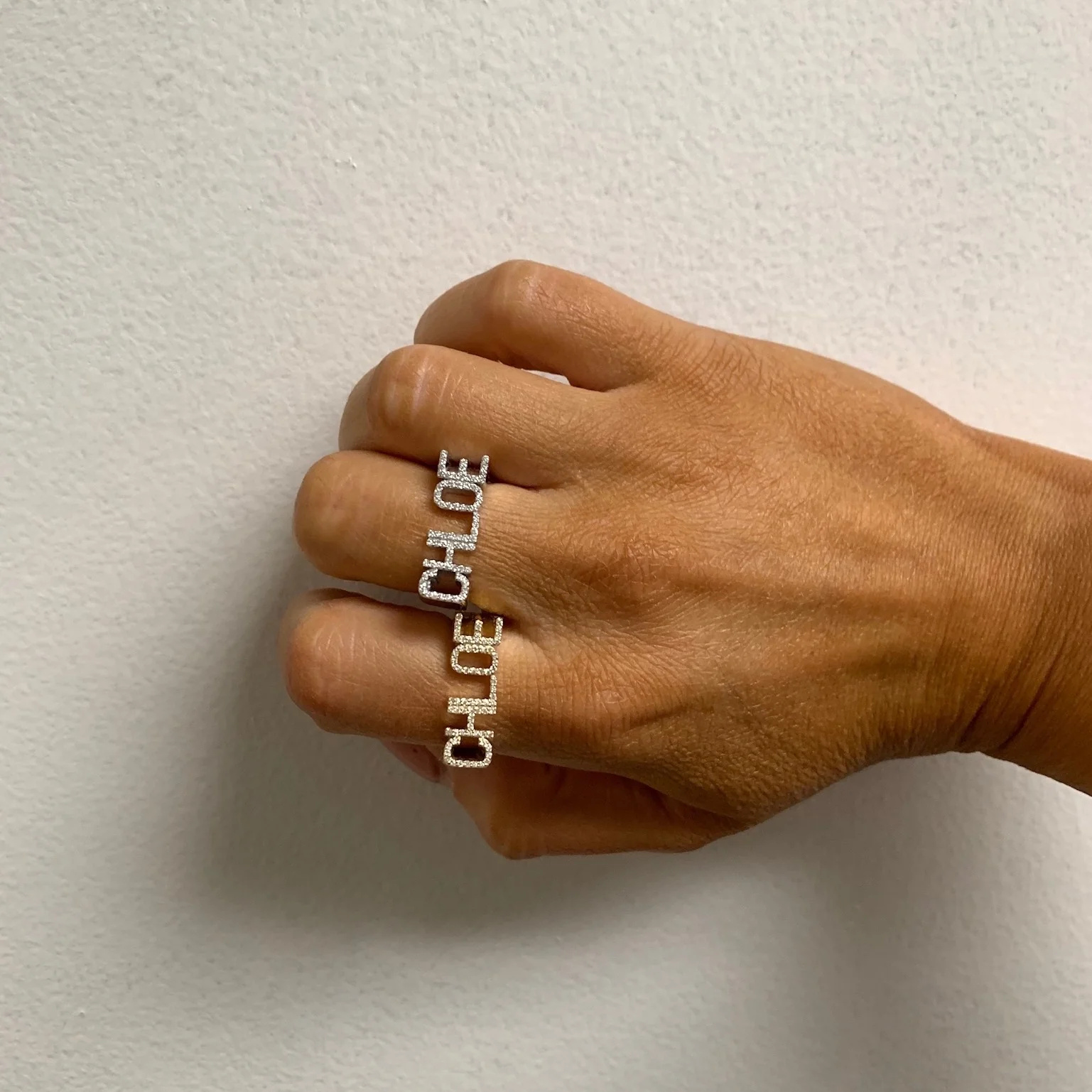 3D Naam Ring Aangepaste Diaman - Initial Ring Custom recensie en prijs