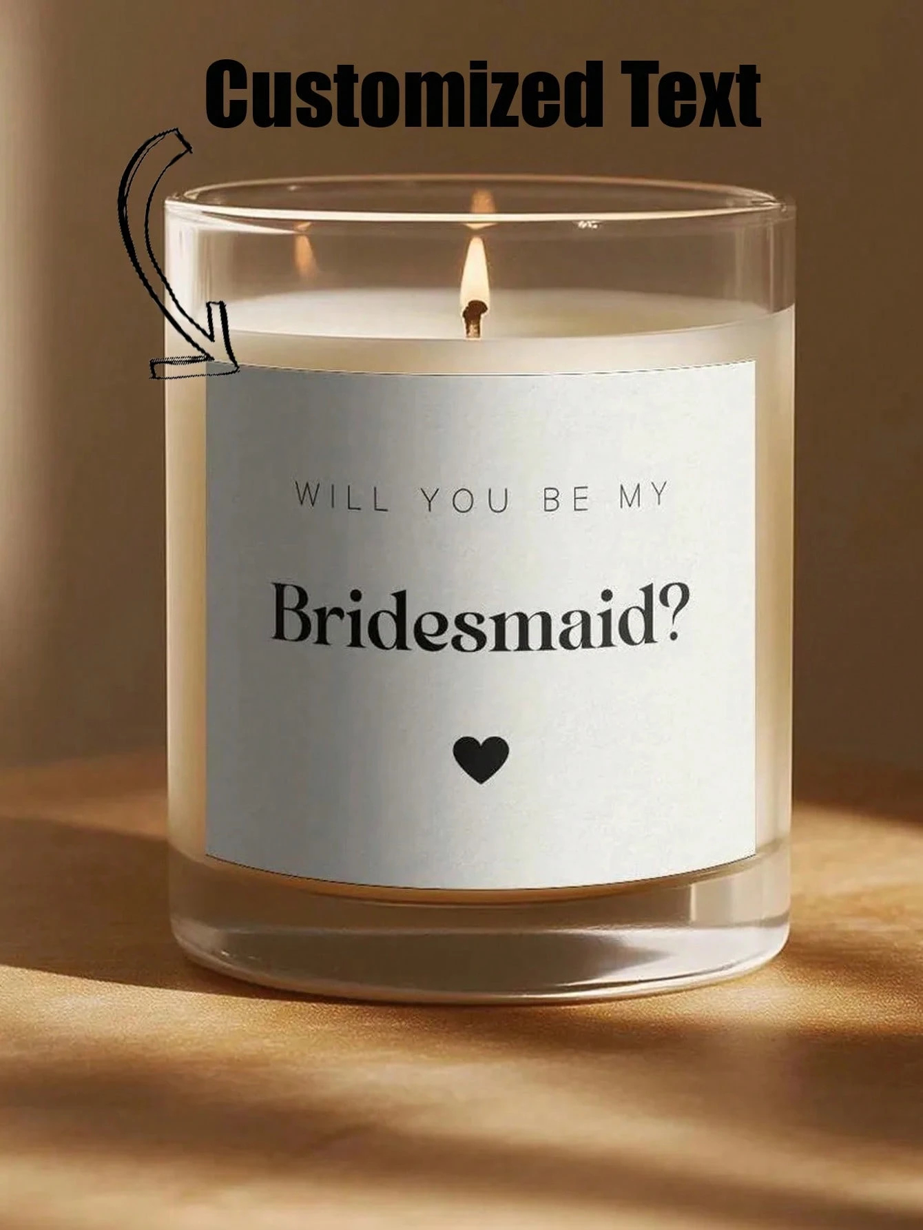 Aangepaste kaarslabel zal je m - Personalised Candle Label recensie en prijs