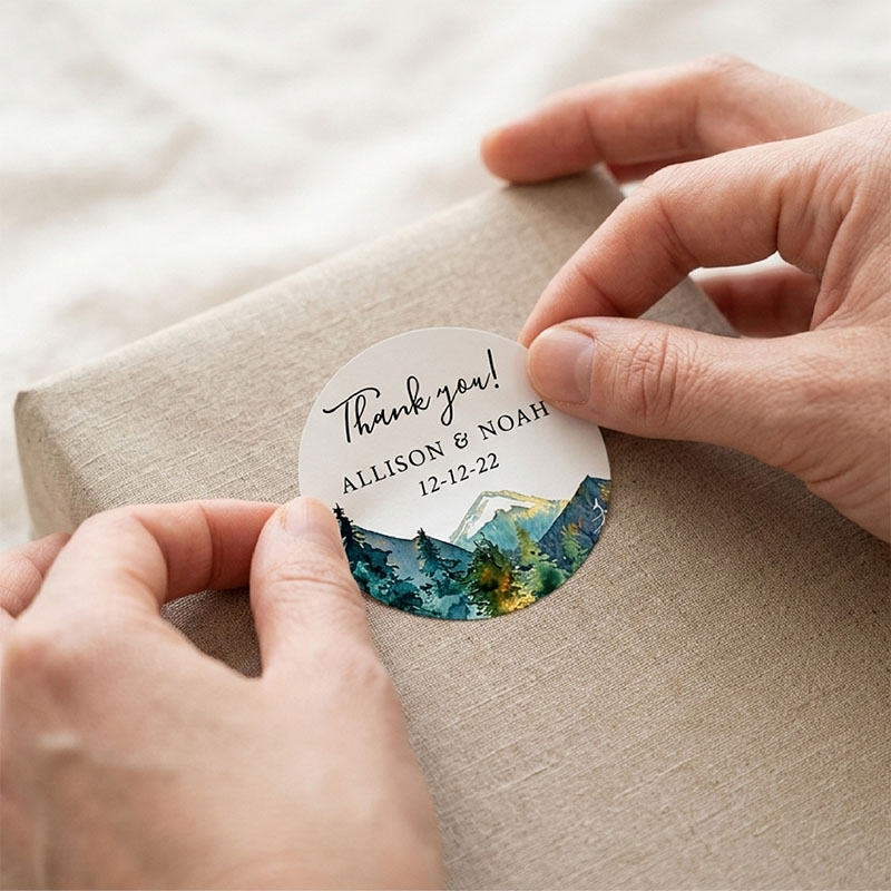 Aangepaste berglogo ronde stic - Personalized Name Box recensie en prijs