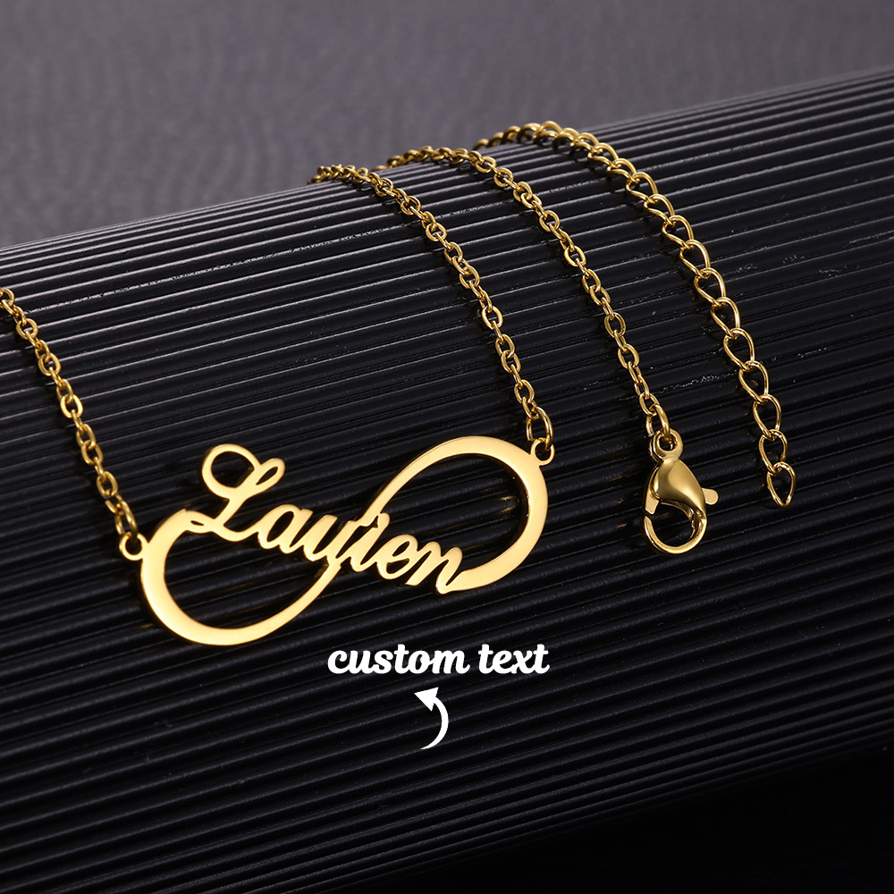 Aangepaste naam Infinity ketti - Name Necklace Custom recensie en prijs