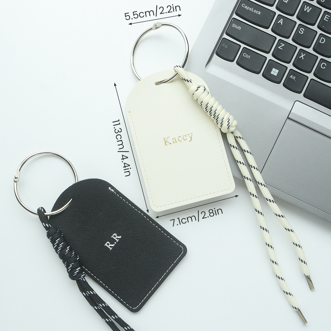 Gepersonaliseerde lederen baga - Initial Ring Custom recensie en prijs
