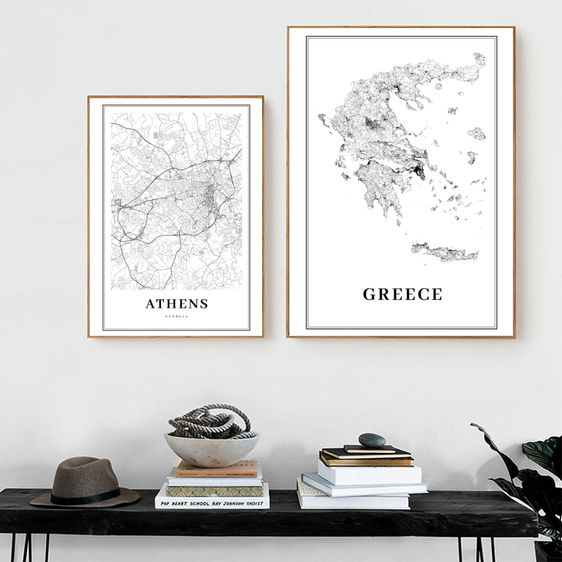 Griekenland Road Kaart Poster  - Custom Star Map recensie en prijs