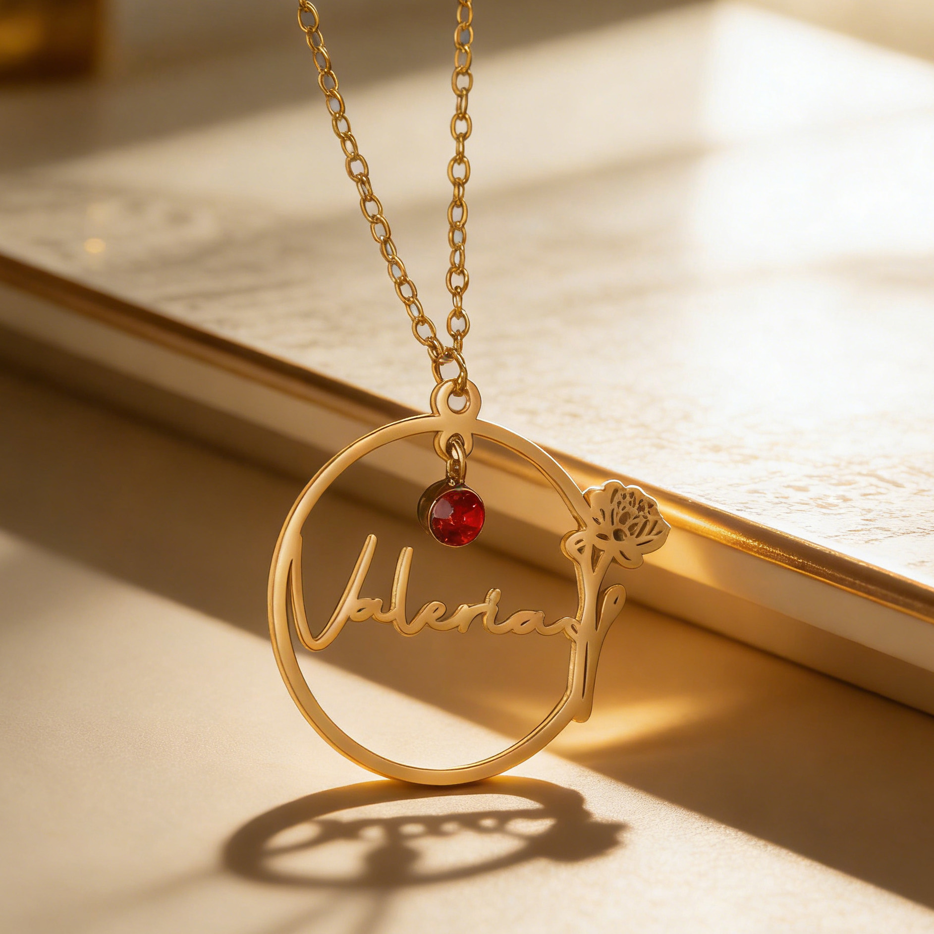 Haiyufly aangepaste naamkettin - Birth Flower Necklace recensie en prijs