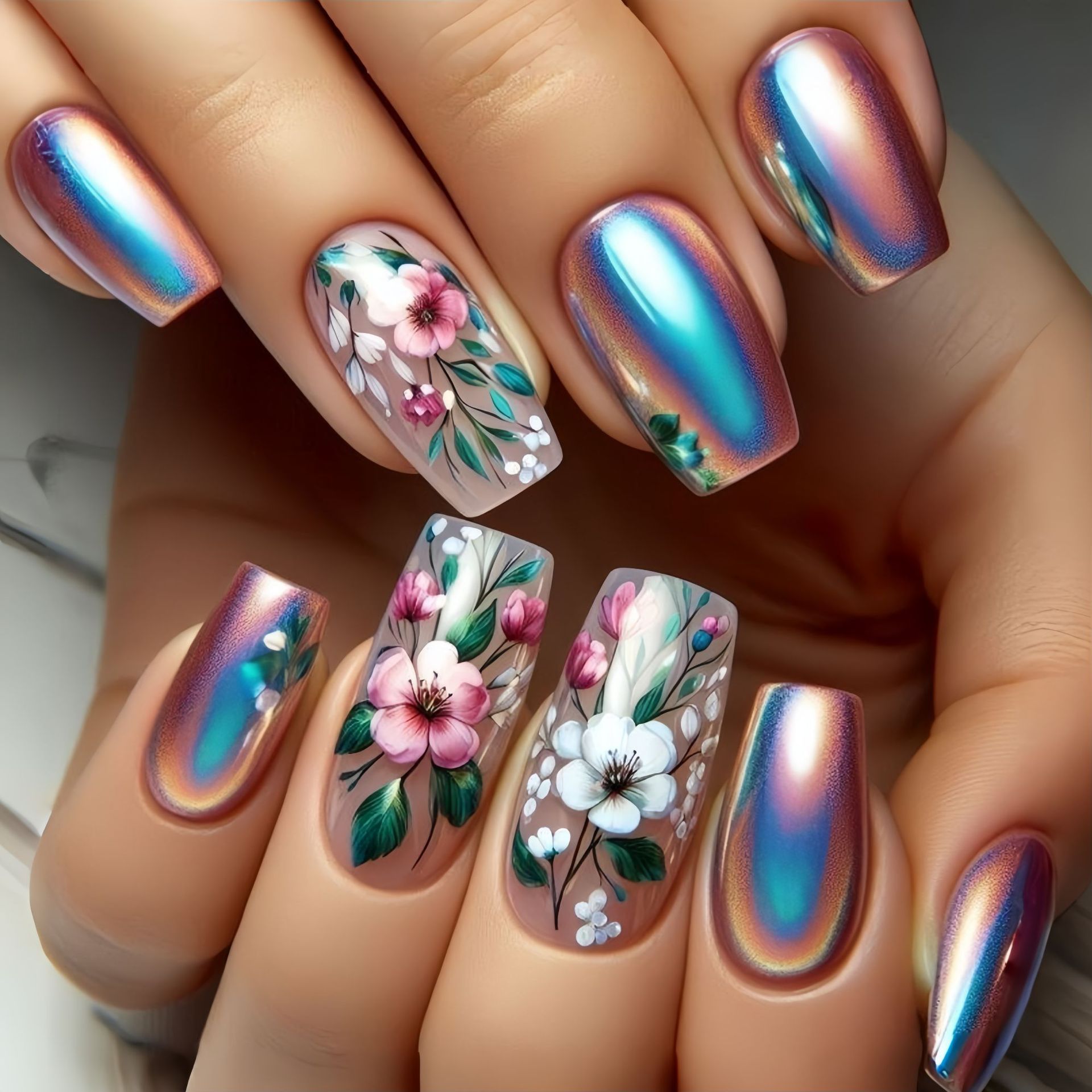 Middellange nepnagels voor dam - Pressed Flower Art recensie en prijs
