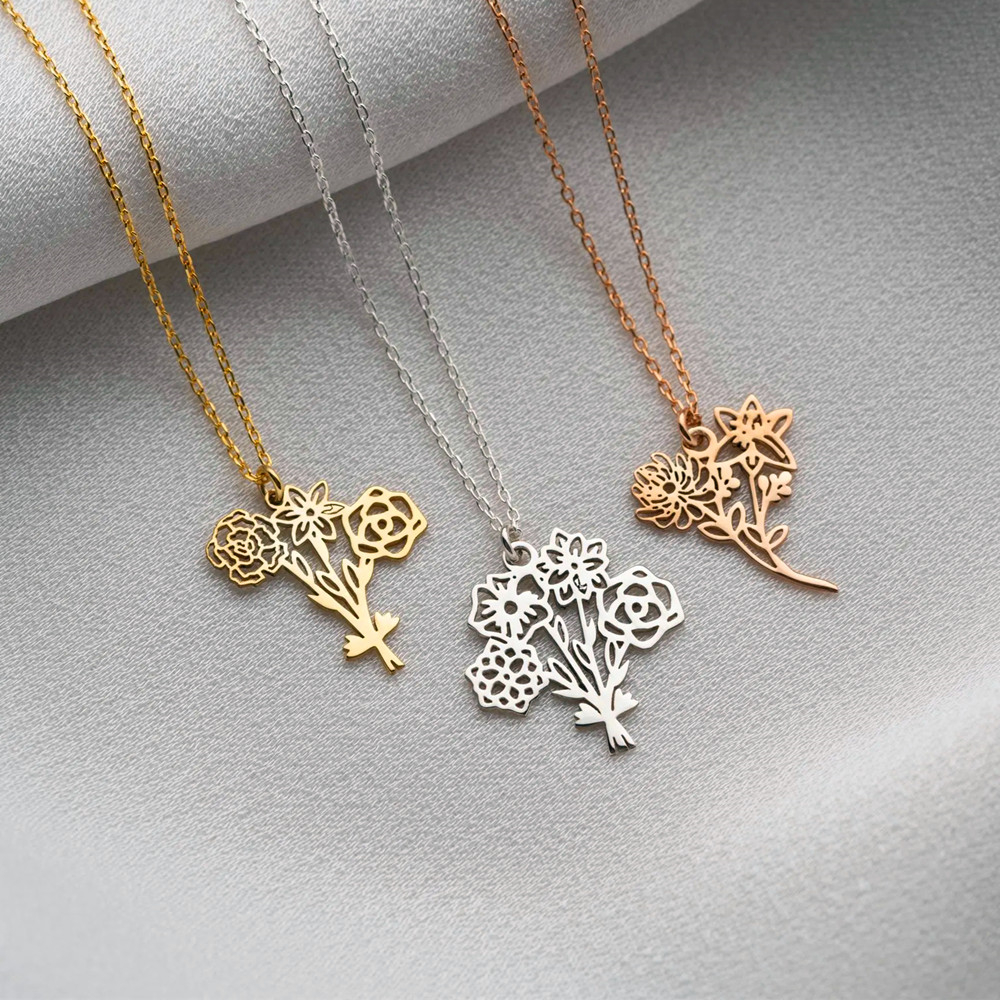 Gepersonaliseerde geboorte blo - Birth Flower Necklace recensie en prijs