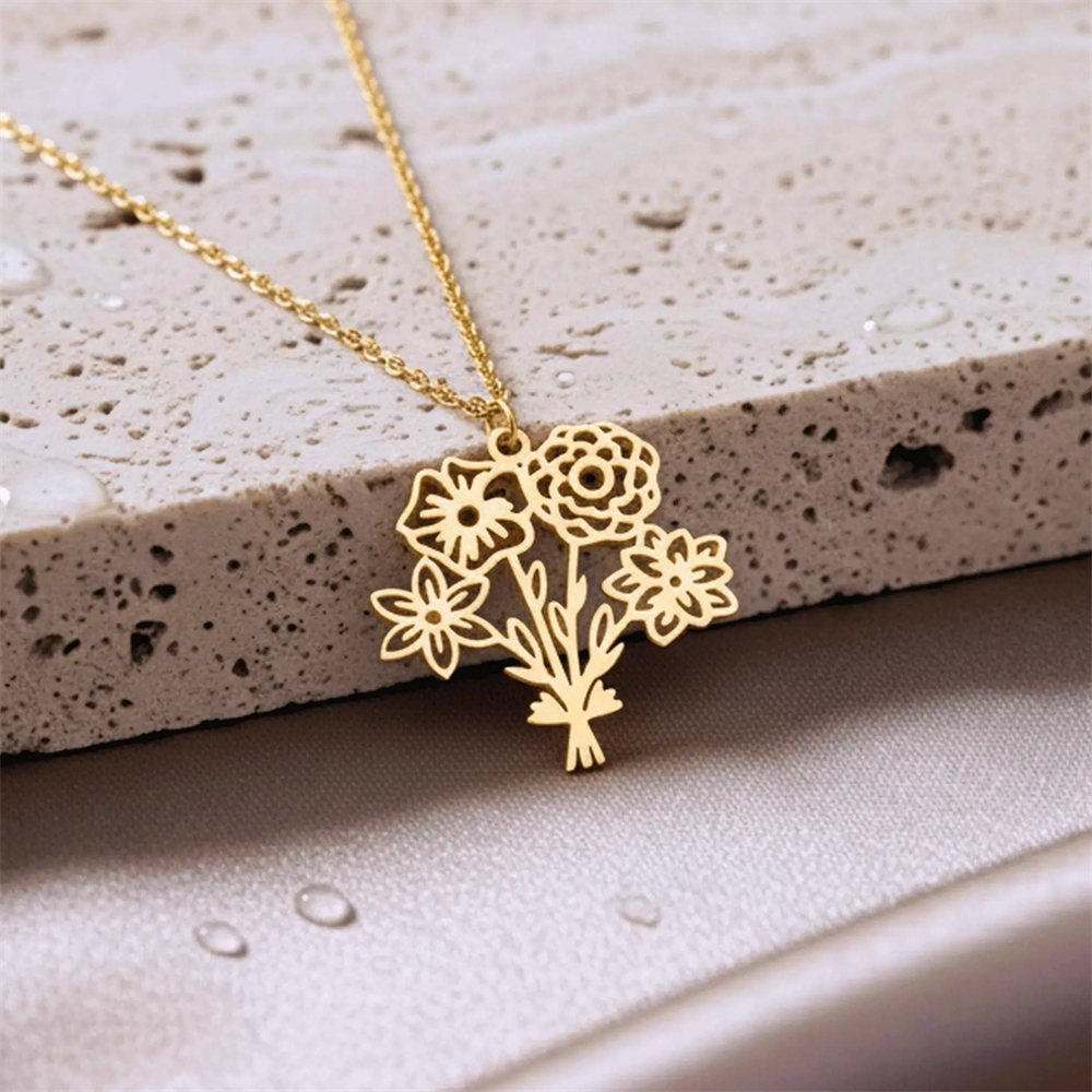 Gepersonaliseerde geboorte blo - Birth Flower Necklace recensie en prijs