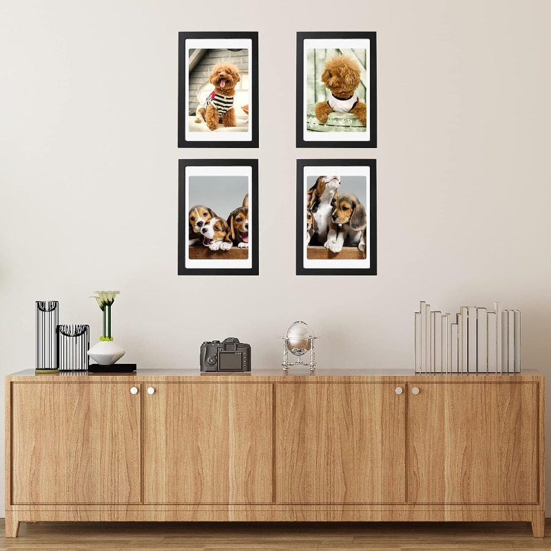 5-delige set A4 zwarte houten  - Engraved Wood Frame recensie en prijs