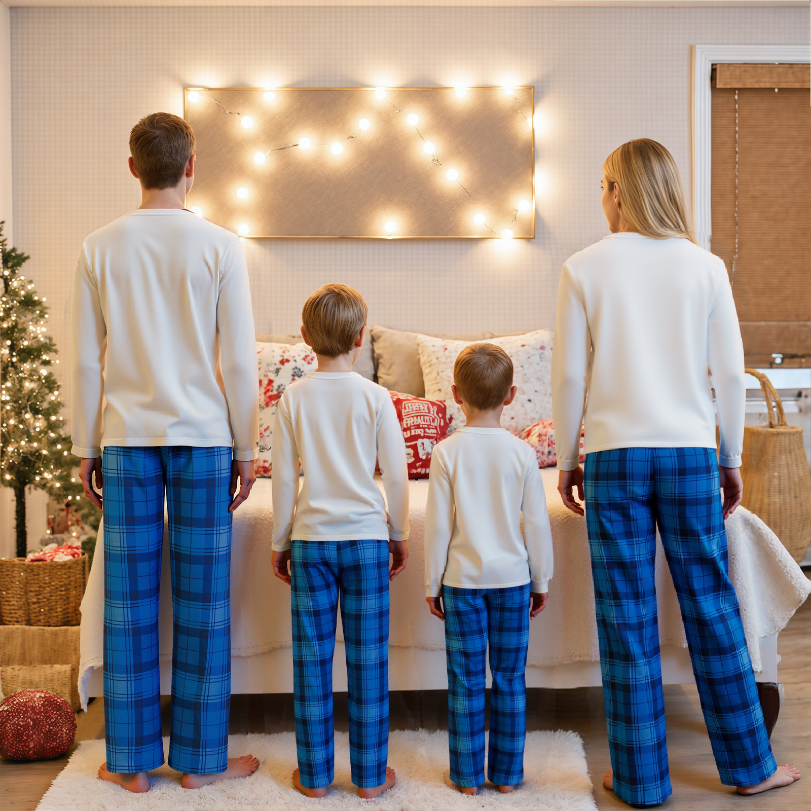 Bijpassende kerstpyjama's voor - Family Tree Print recensie en prijs