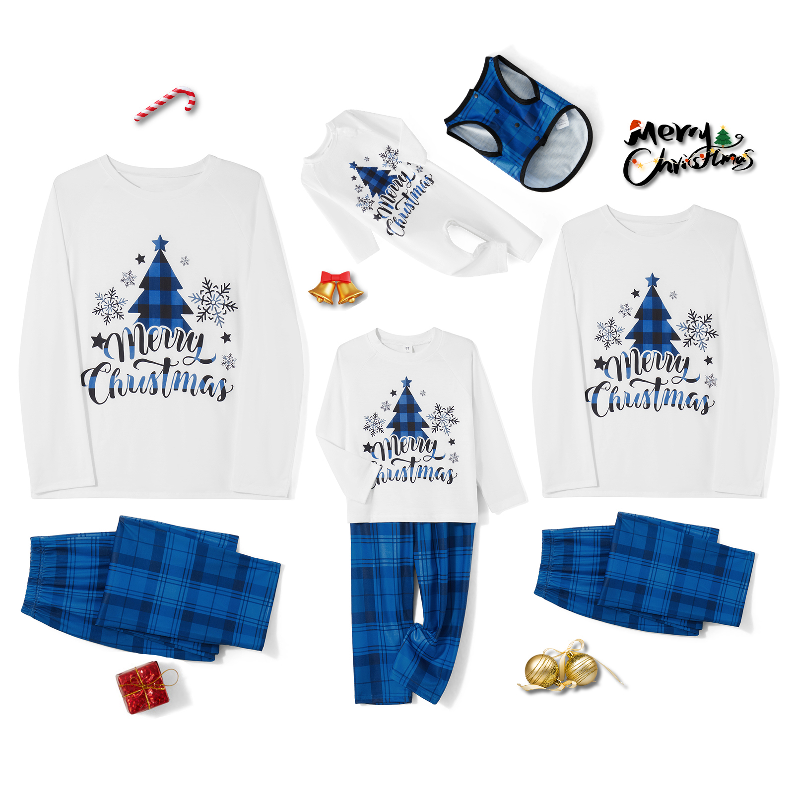 Bijpassende kerstpyjama's voor - Family Tree Print recensie en prijs