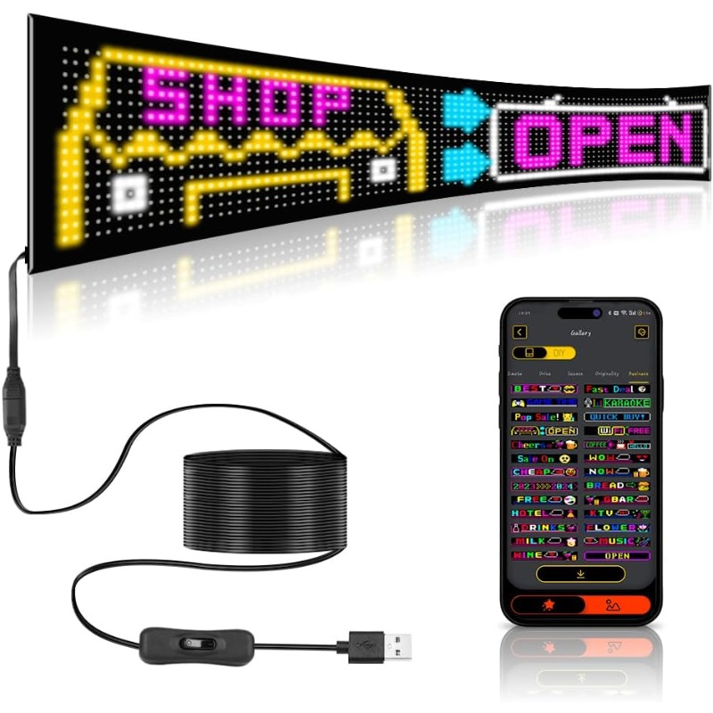 Programmeerbare LED-scherm met - Custom Map Poster recensie en prijs