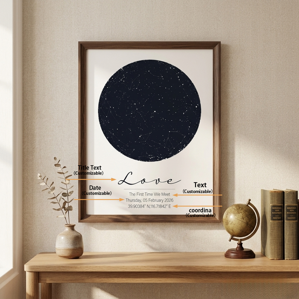Gepersonaliseerde sterrenkaart - Custom Star Map recensie en prijs