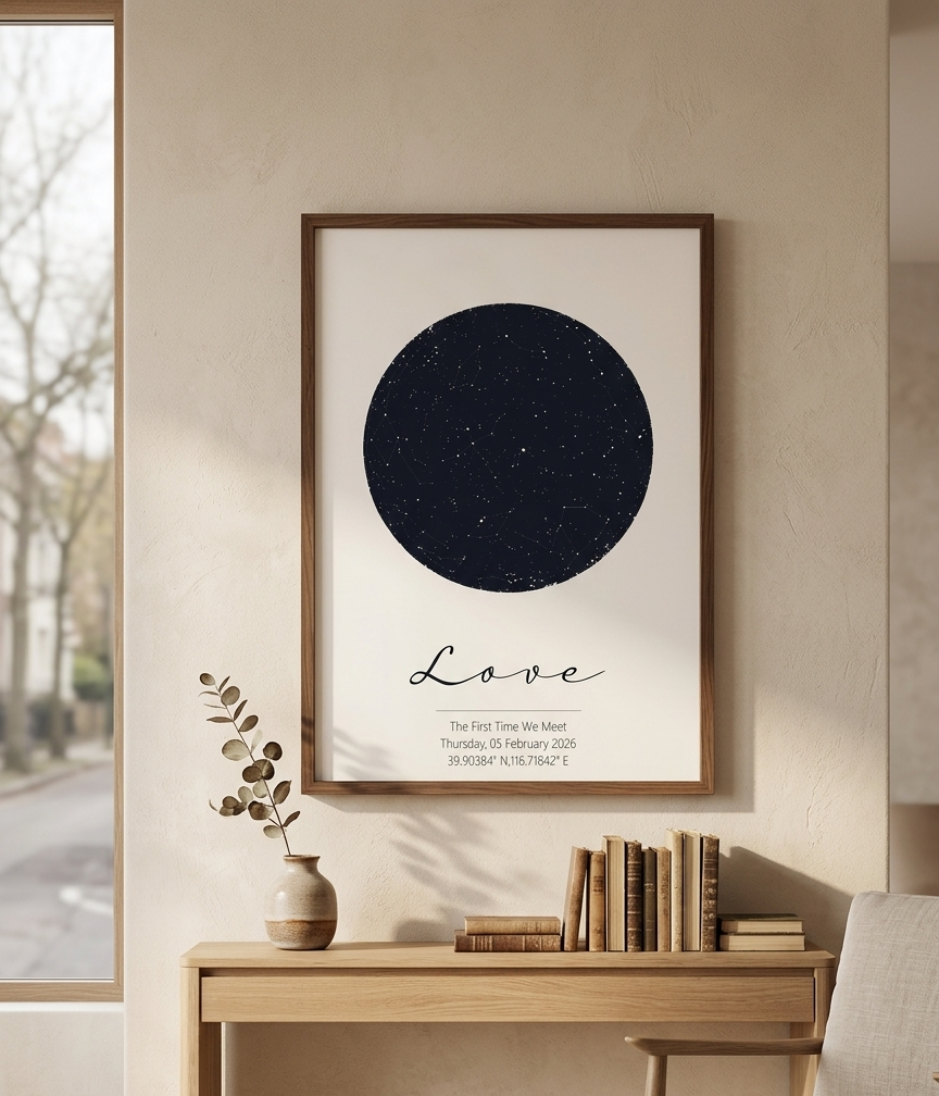 Gepersonaliseerde sterrenkaart - Custom Star Map recensie en prijs