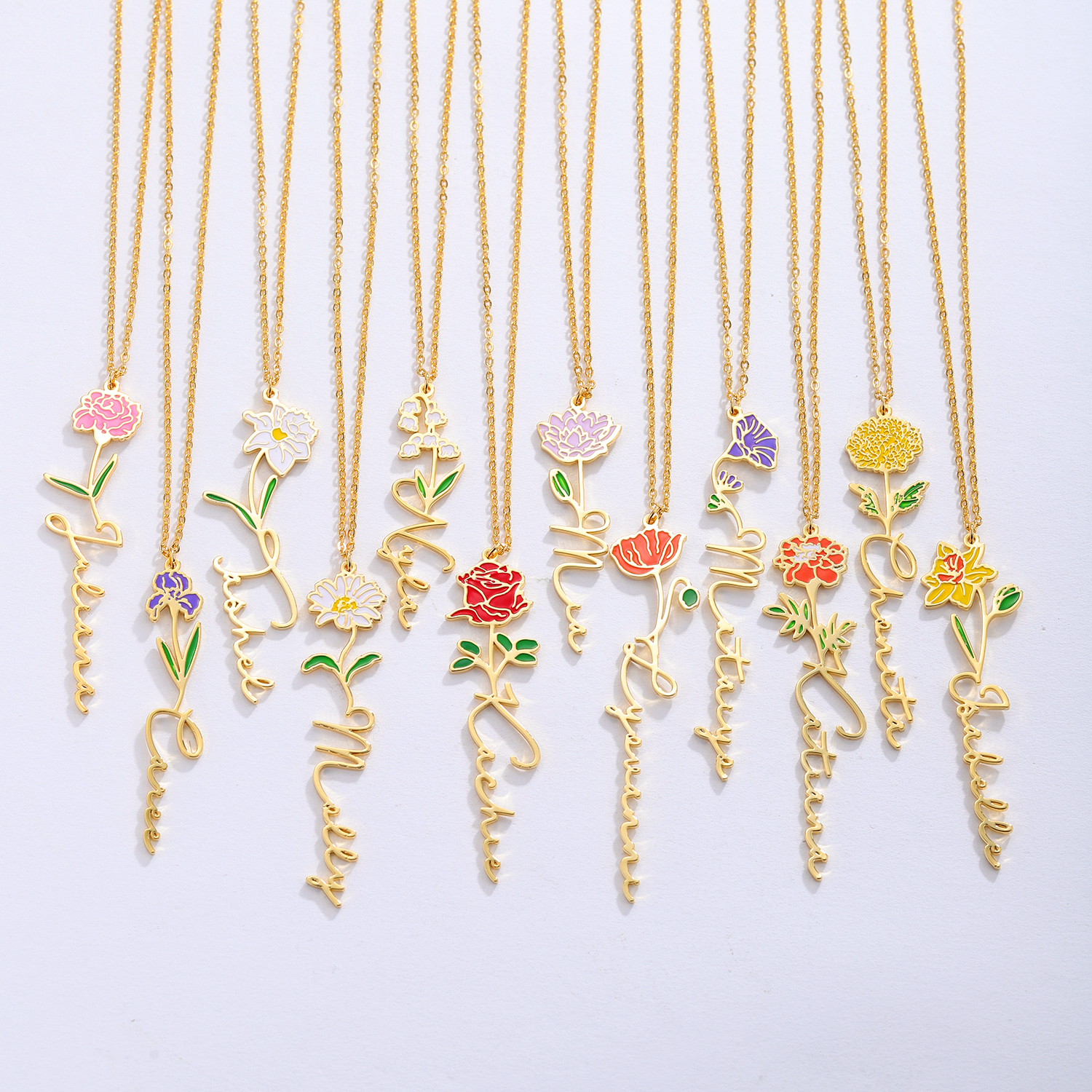 Gepersonaliseerde naam ketting - Birth Flower Necklace recensie en prijs