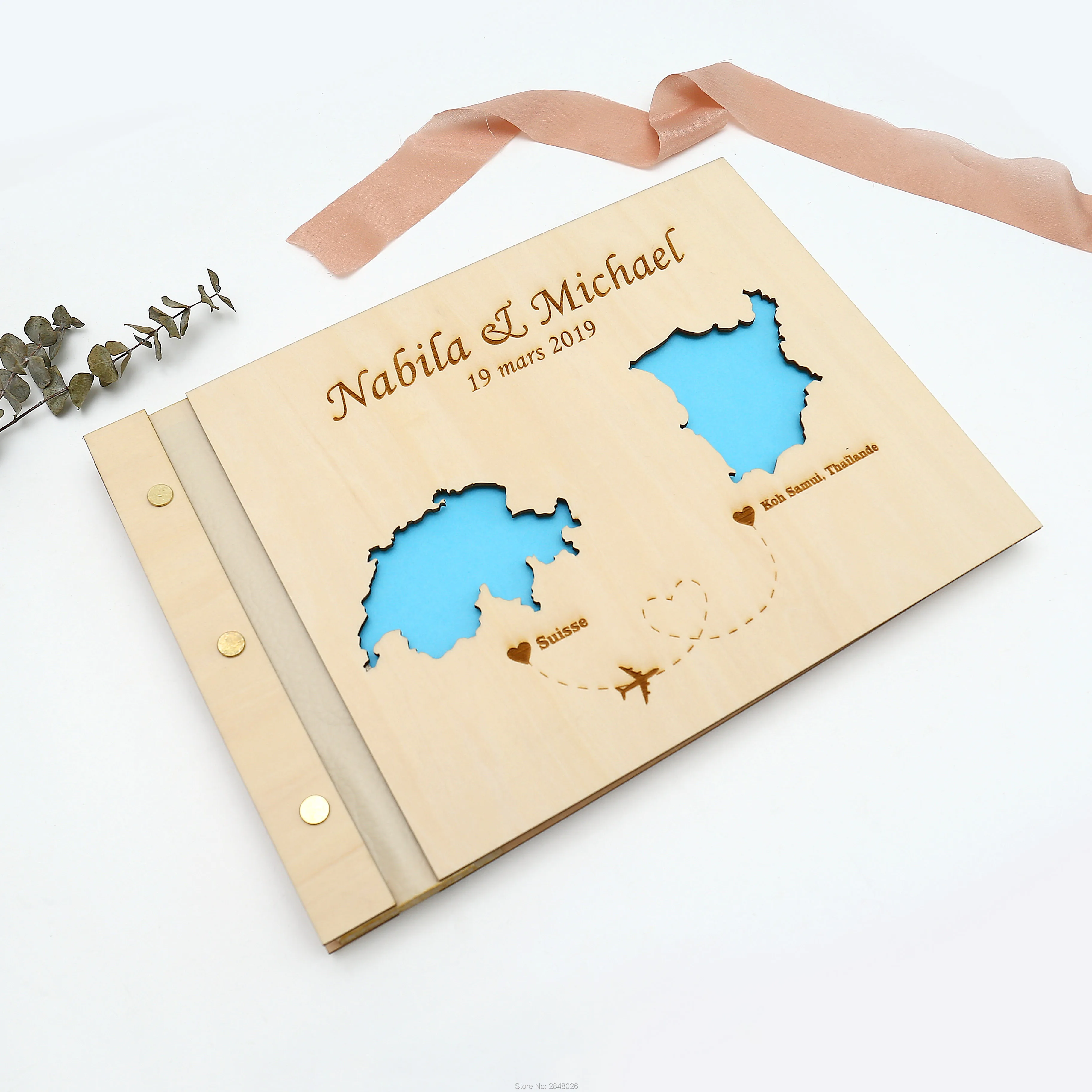 Rustiek gegraveerd bruiloftsga - Custom Star Map recensie en prijs