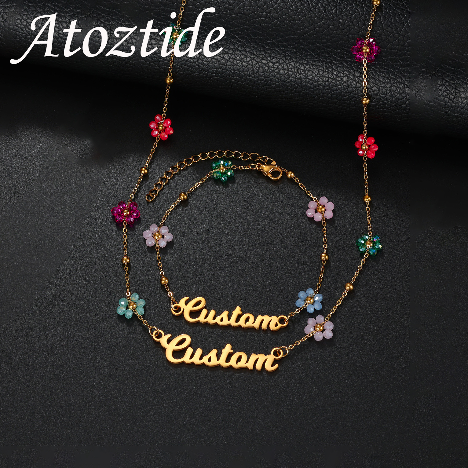 Atoztide Aangepaste naam siera - Birth Flower Necklace recensie en prijs