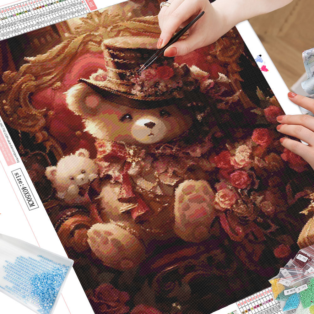 Frameloze, cartoon diamantschi - Photo Mosaic Print recensie en prijs