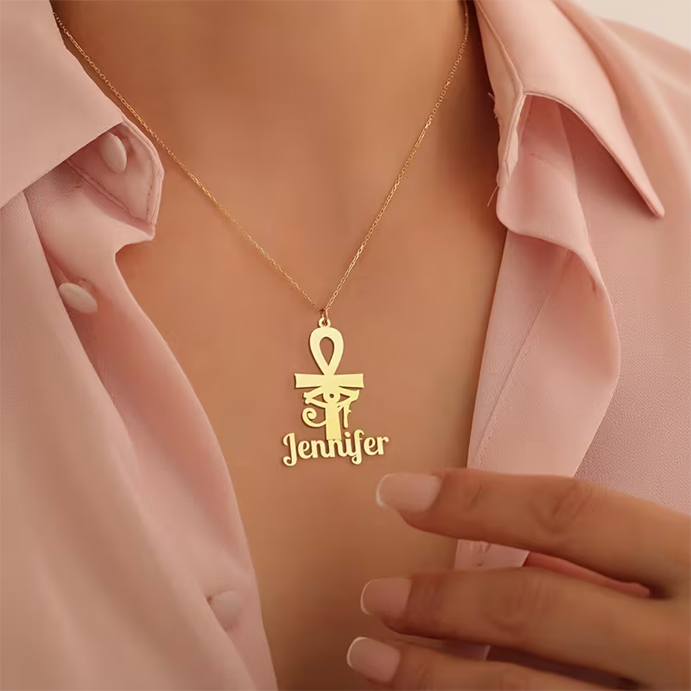 Aangepaste naam ketting Egypti - Name Necklace Custom recensie en prijs