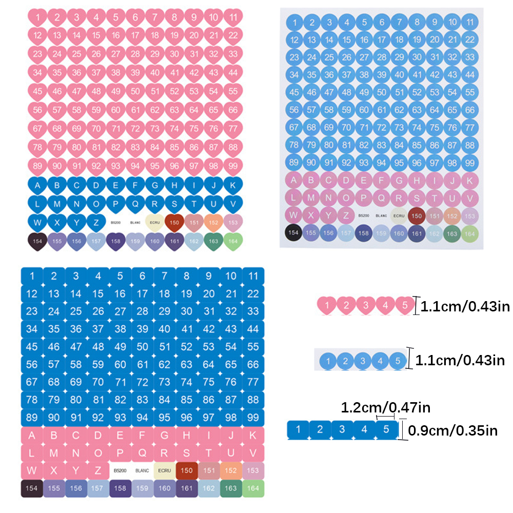 DMC kleuren nummer label stick - Photo Mosaic Print recensie en prijs
