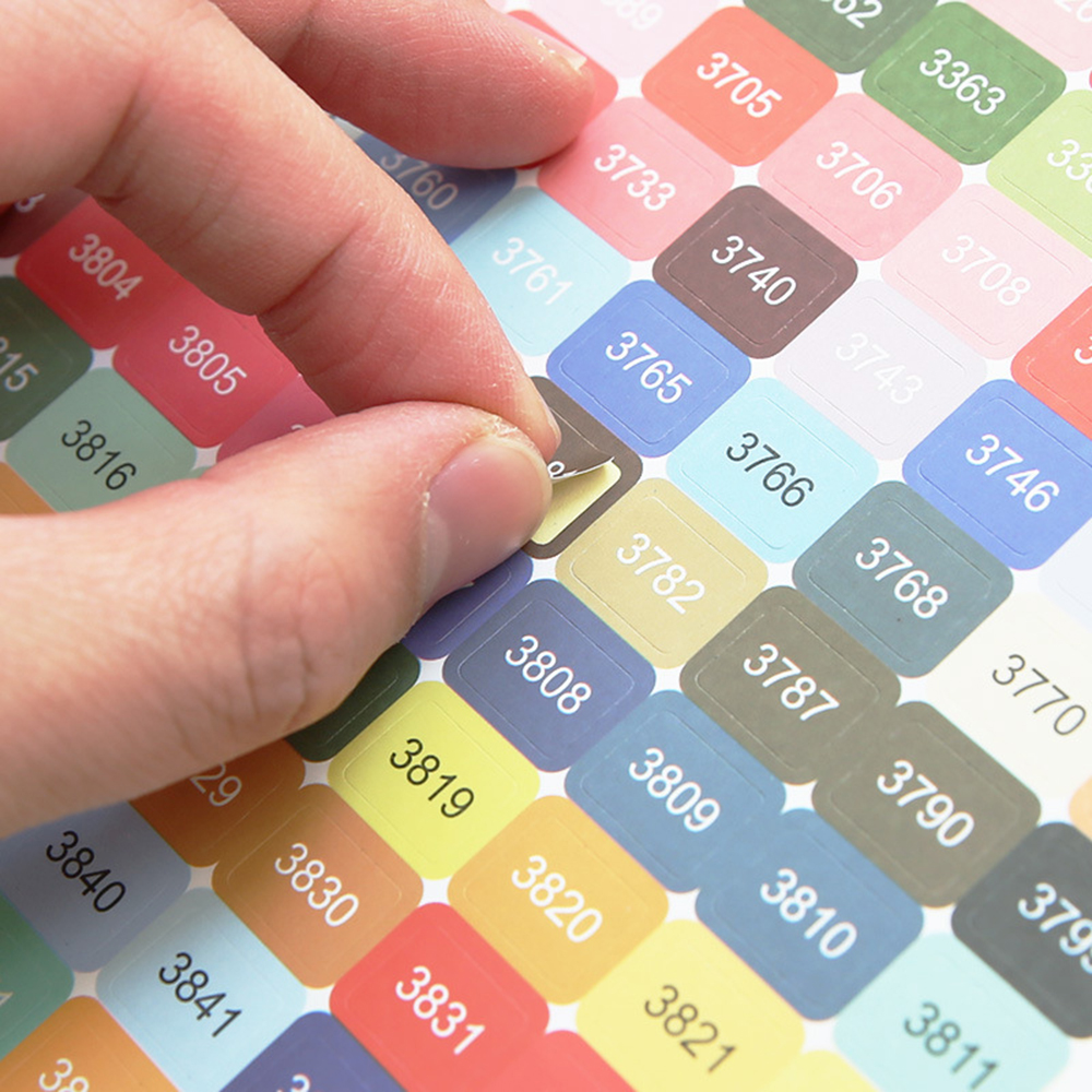 DMC kleuren nummer label stick - Photo Mosaic Print recensie en prijs