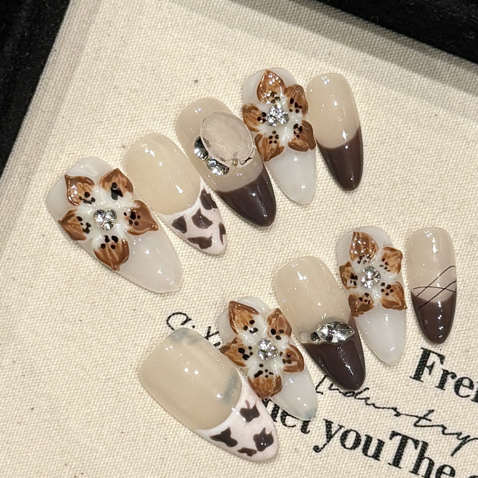 10 stuks glanzende amandel han - Pressed Flower Art recensie en prijs