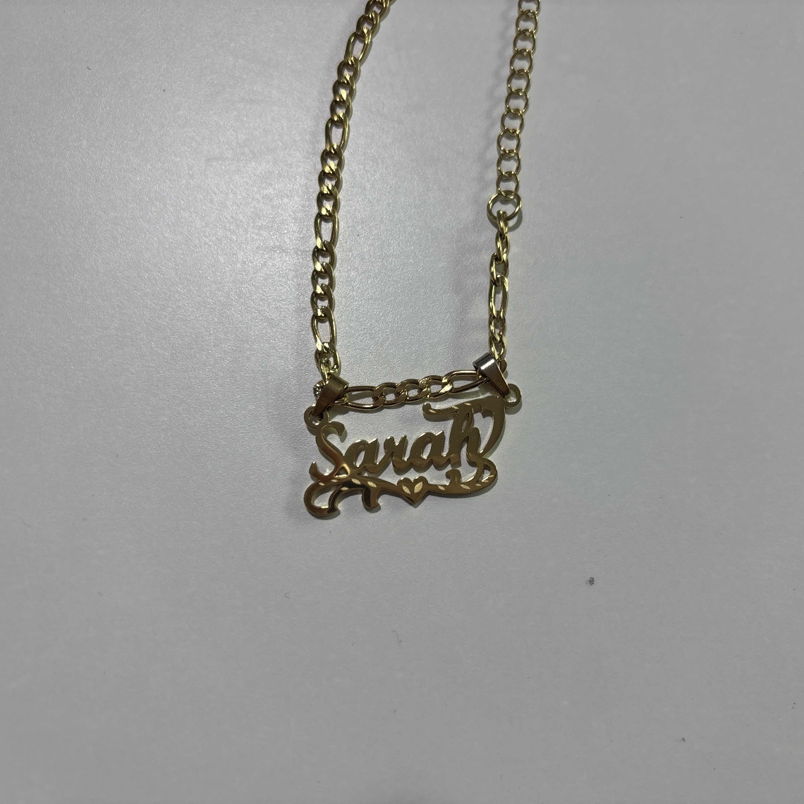 Custom Figaro Ketting Hart Naa - Name Necklace Custom recensie en prijs
