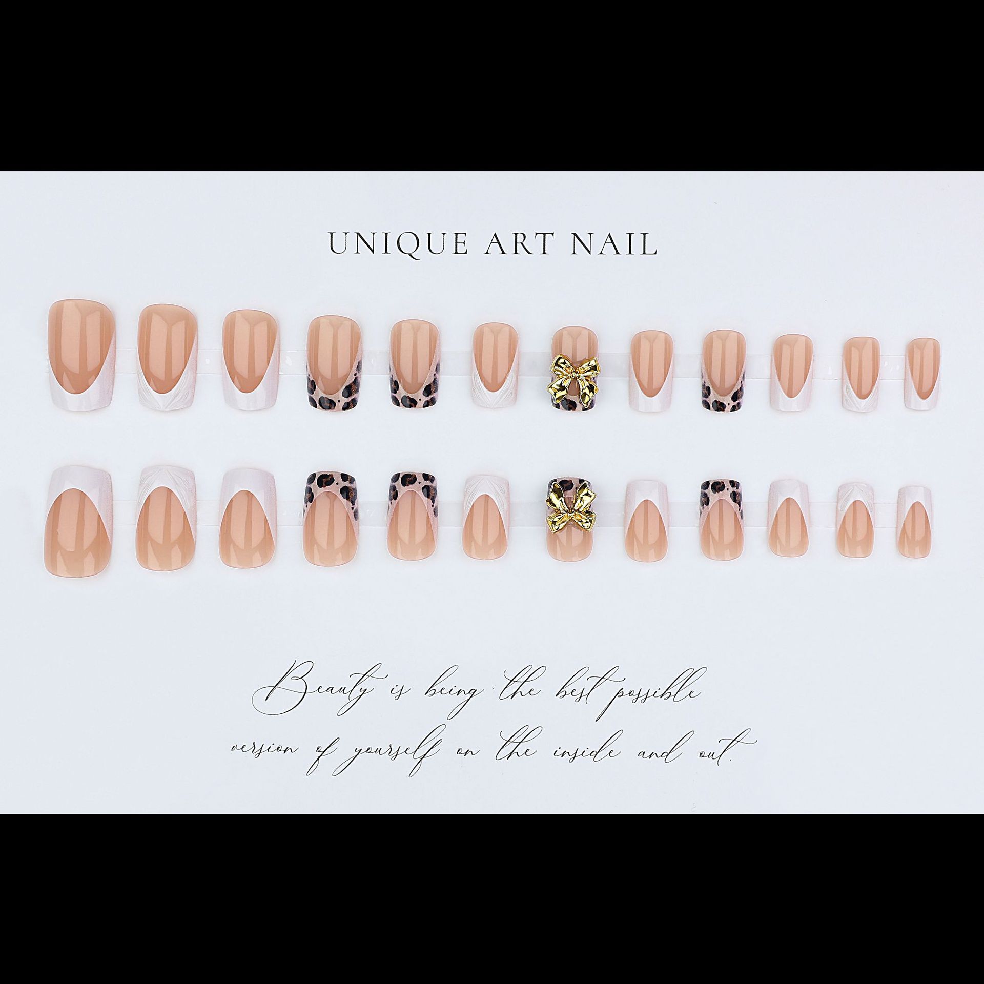 Korte vierkante nepnagels voor - Pressed Flower Art recensie en prijs