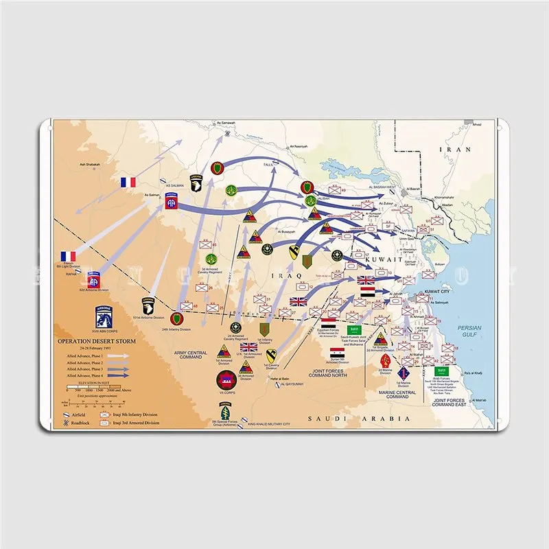 Operatie Desert Storms Ground  - Custom Map Poster recensie en prijs