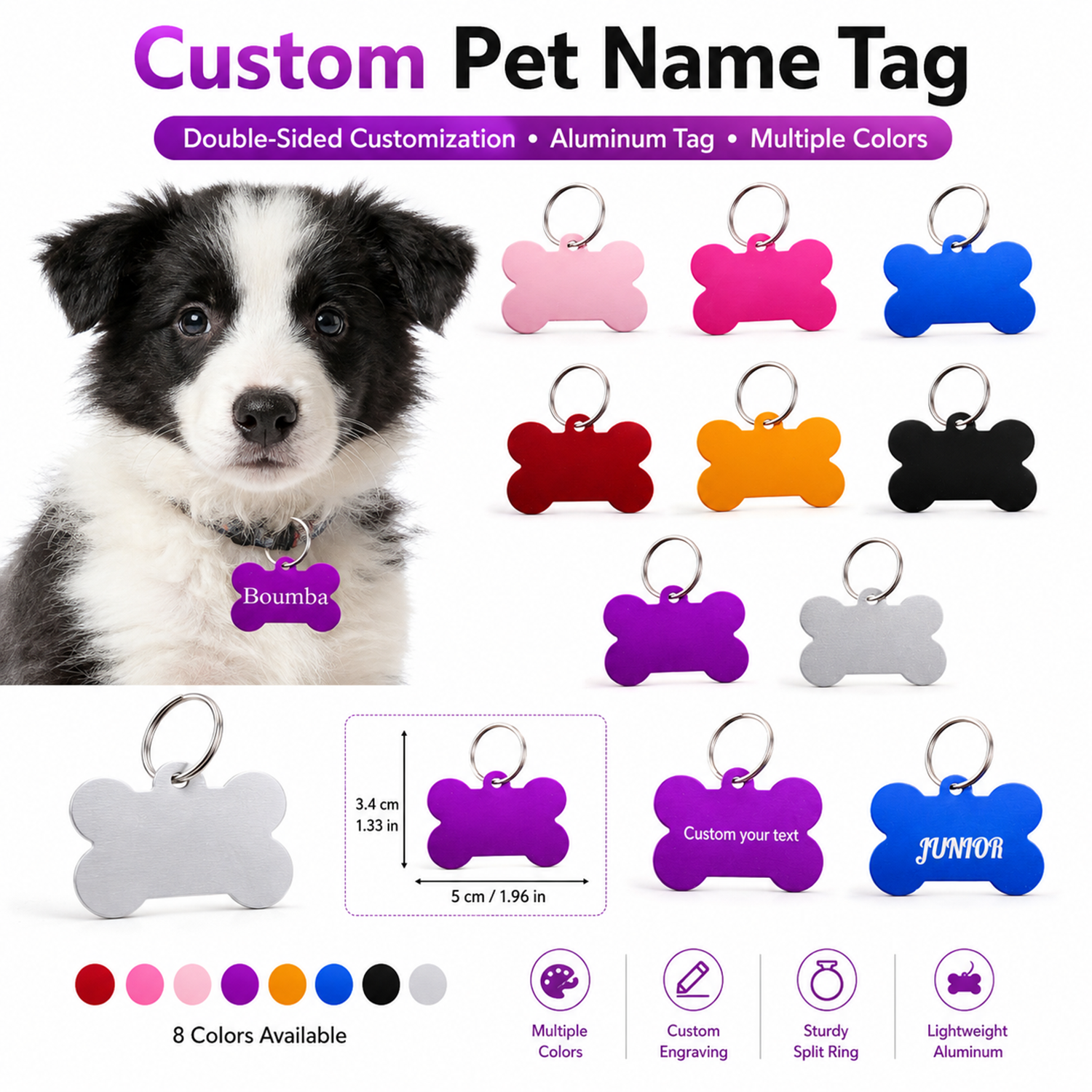 Hondenpenning met botvormig on - Pet Portrait Custom recensie en prijs