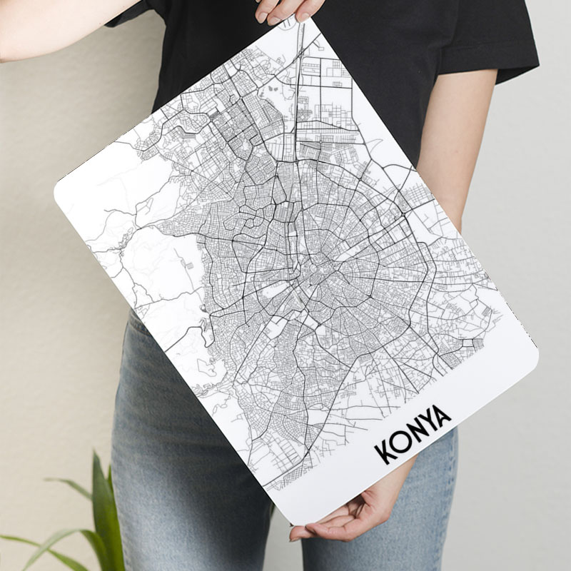 Konya stadskaart blik teken ka - Custom Map Poster recensie en prijs