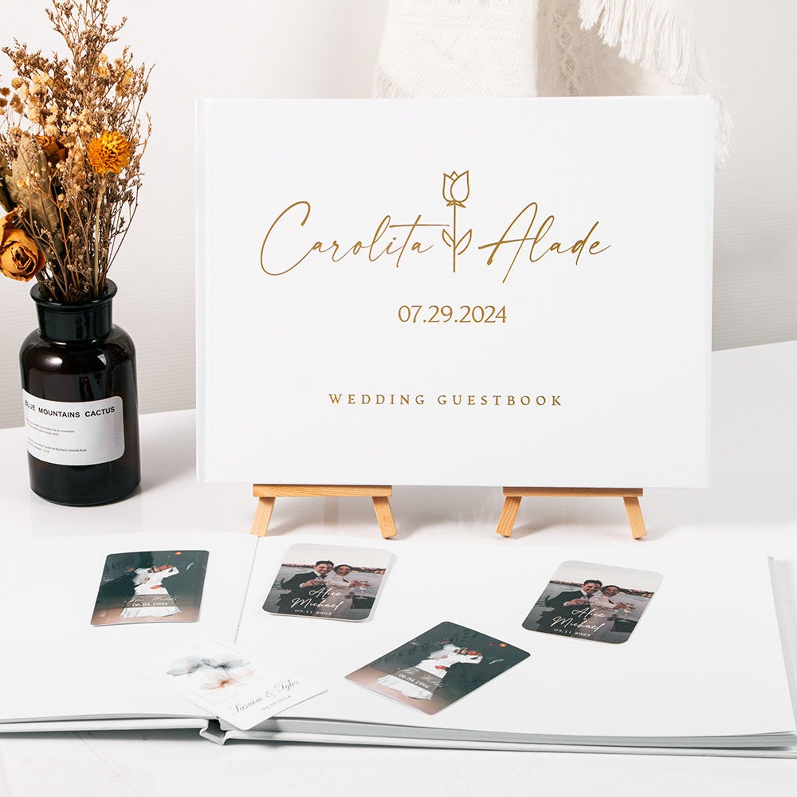 Aangepaste bruiloft gastenboek - Custom Photo Book recensie en prijs